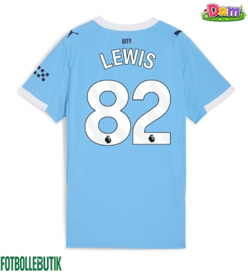 Manchester City Rico Lewis #82 Hemmatröja Kvinnor 2025-26 Kortärmad